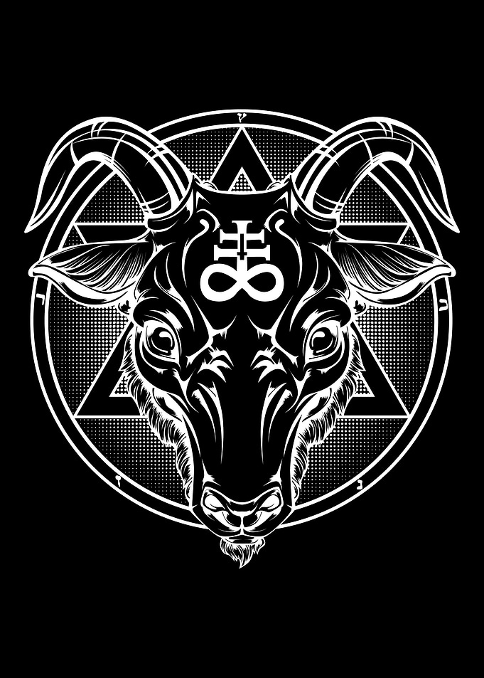 Pentagram Baphomet Satan