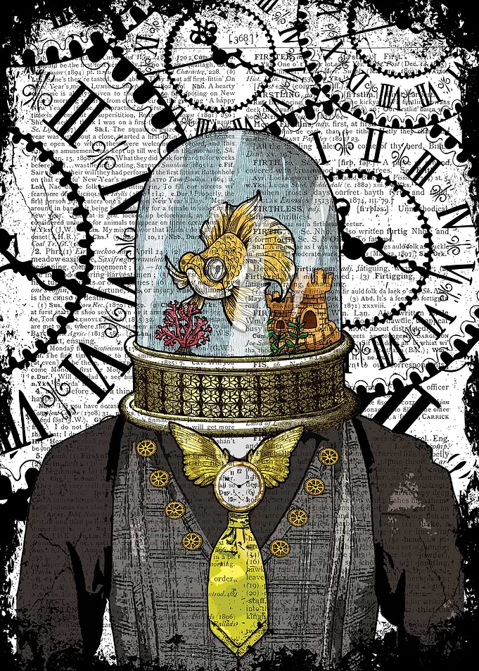 Steampunk Gold Fish