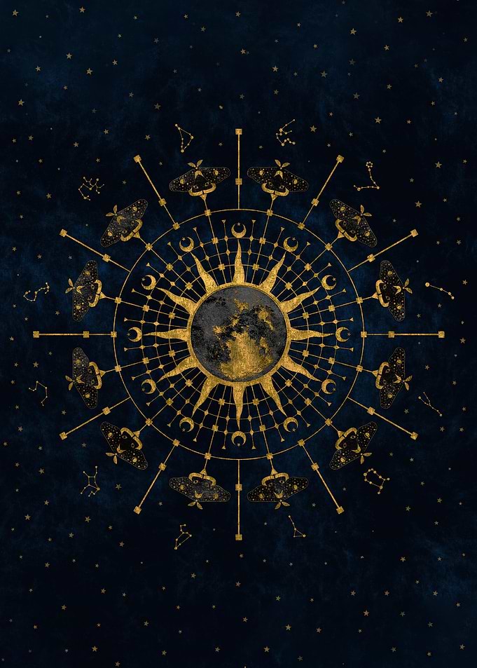 Zodiac Wheel Mandala