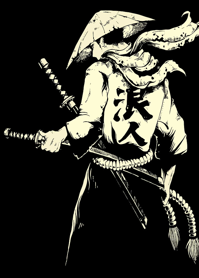 samurai with katana