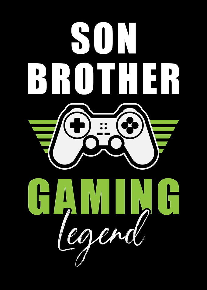 Gaming Gamer Brother Son