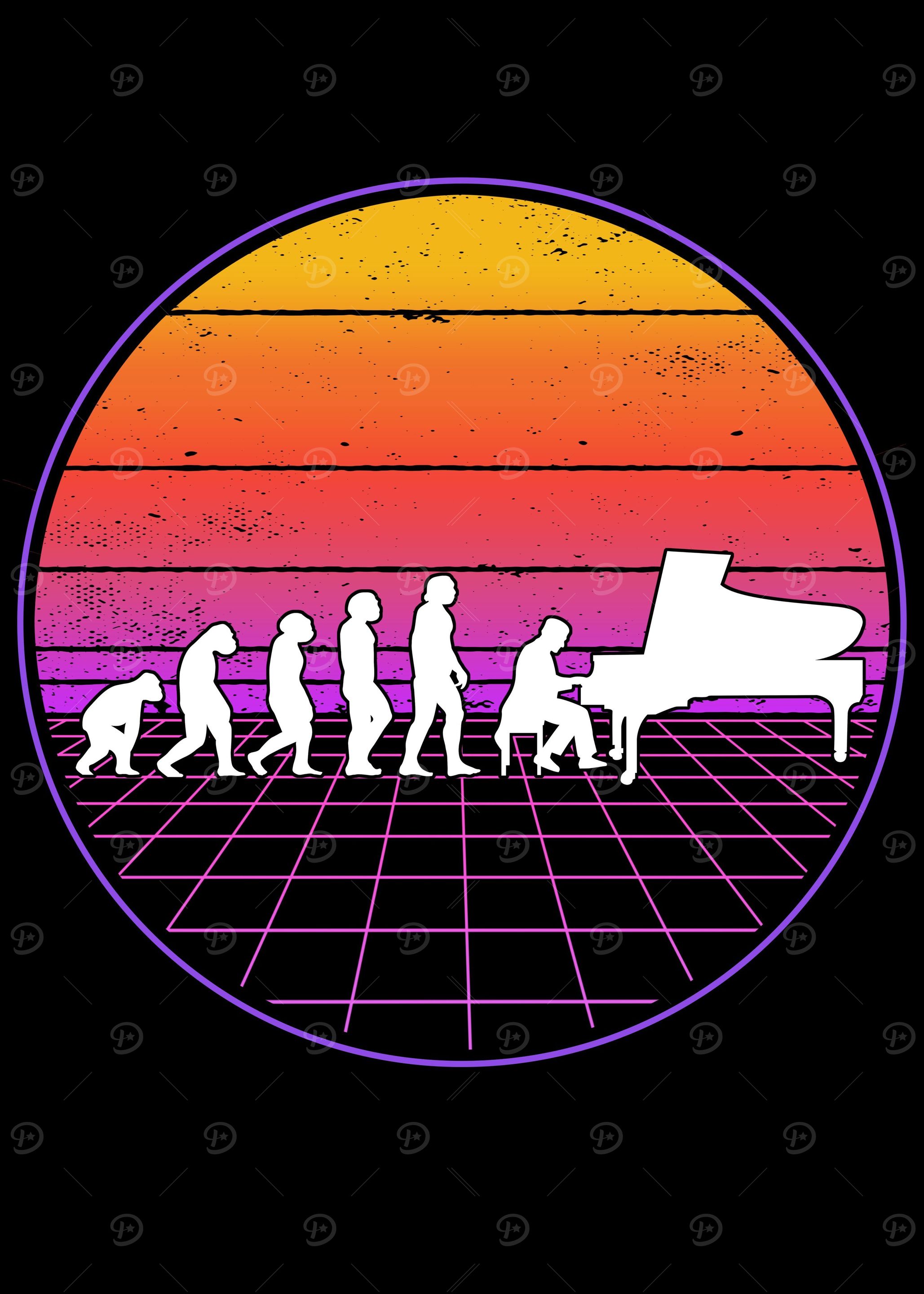 Piano Evolution Vaporwave