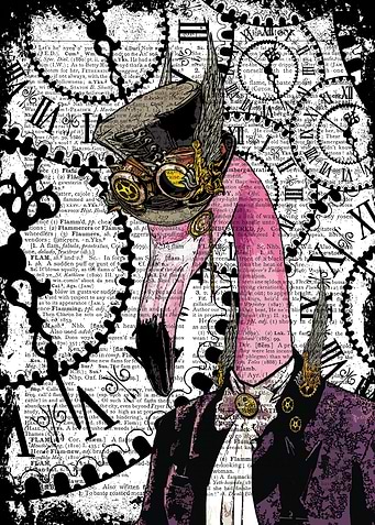Steampunk Flamingo