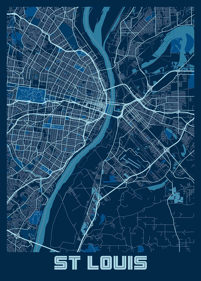 St Louis Peace City Map