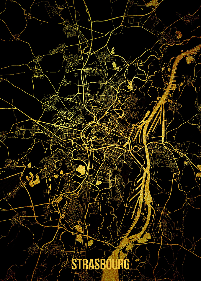 Strasbourg gold map