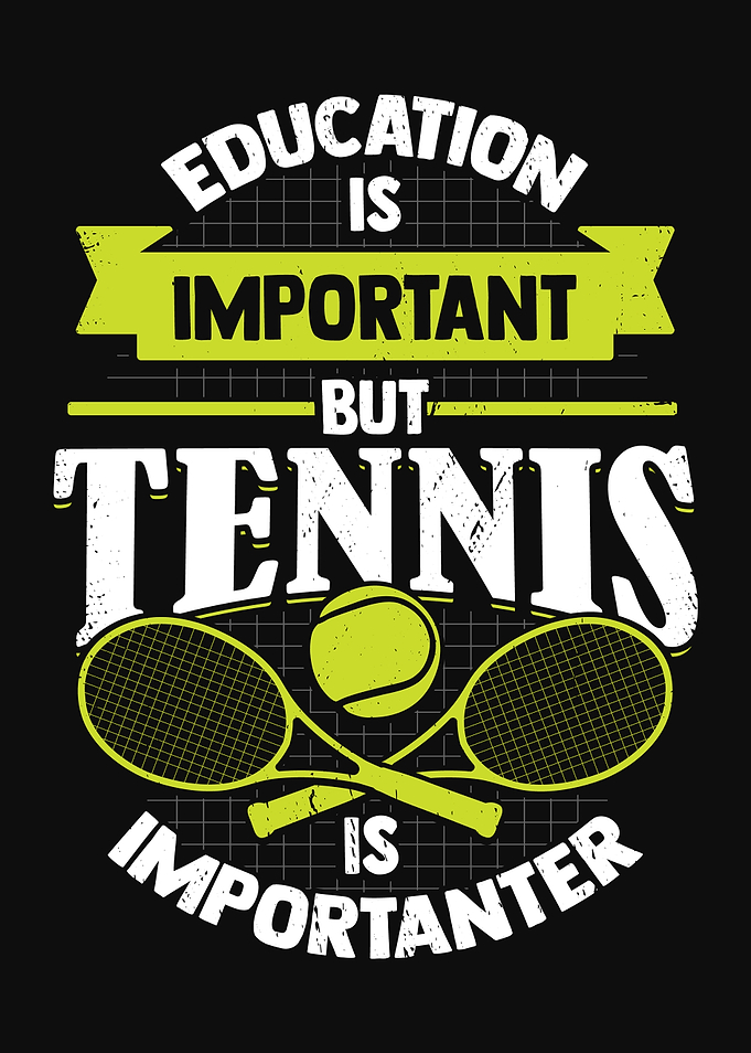 Funny Tennis Player Design