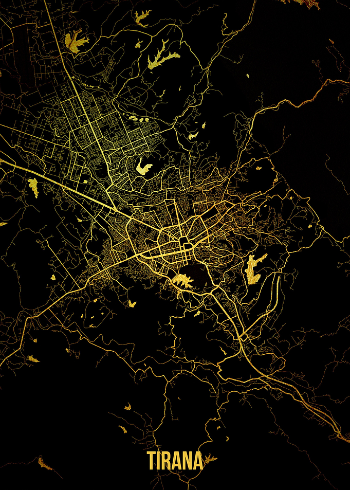 Tirana gold map
