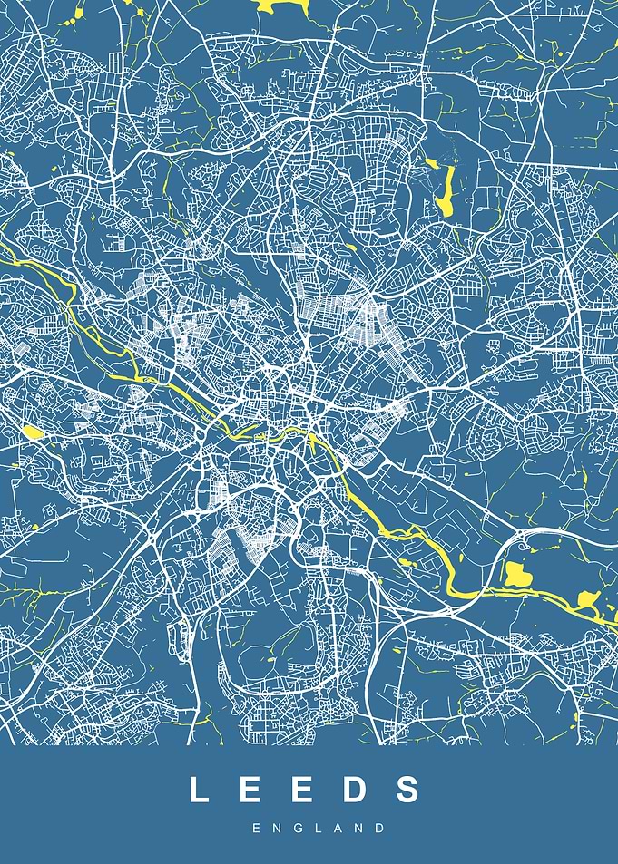 LEEDS Art Map England UK