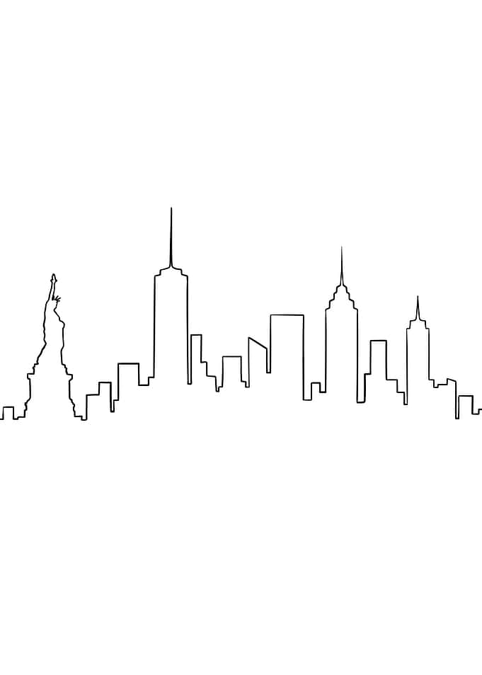 NYC Skyline Wall Art City