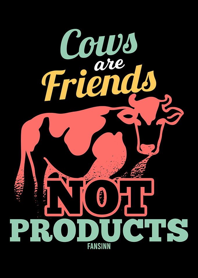 Vegan Cow saying meatless