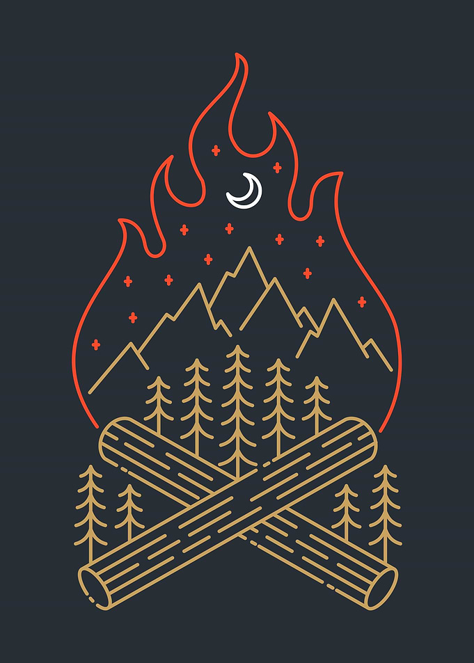 Campfire and Nature