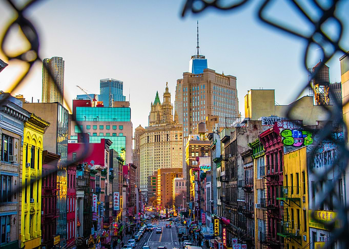 Vibrant Chinatown in NYC