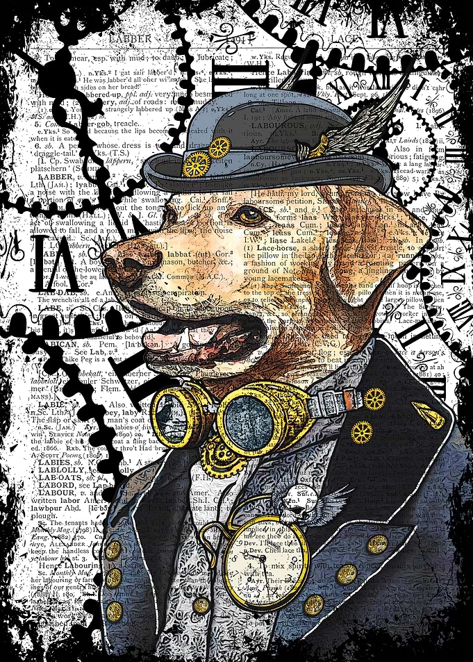 Steampunk Labrador