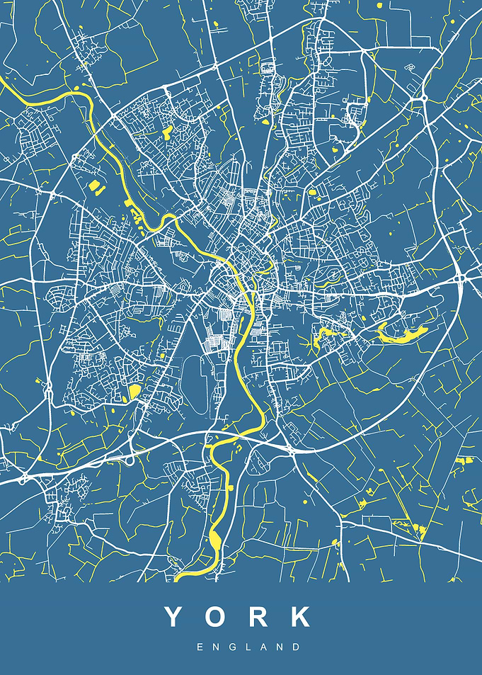 YORK Art Map England UK