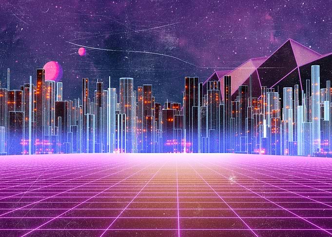 Grainy Synthwave retrocity