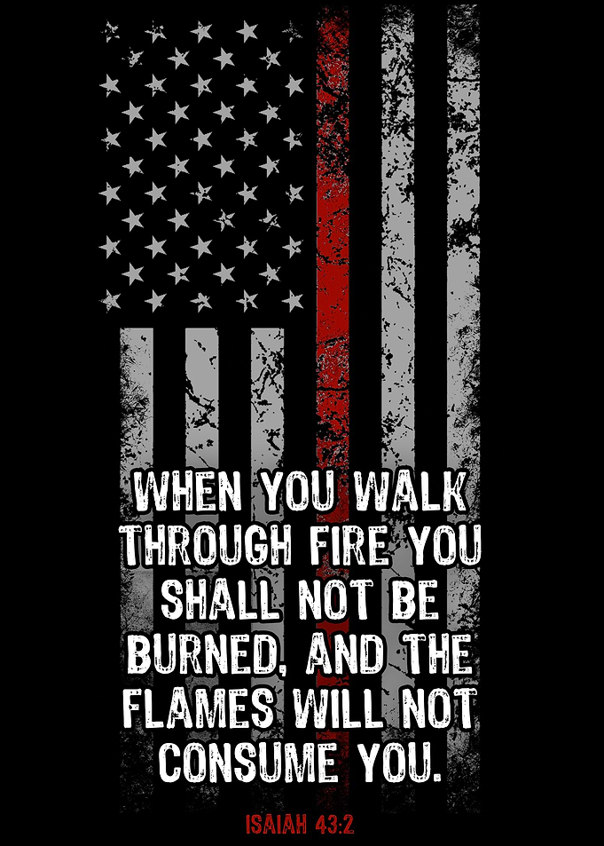 Thin Red Line USA Flag