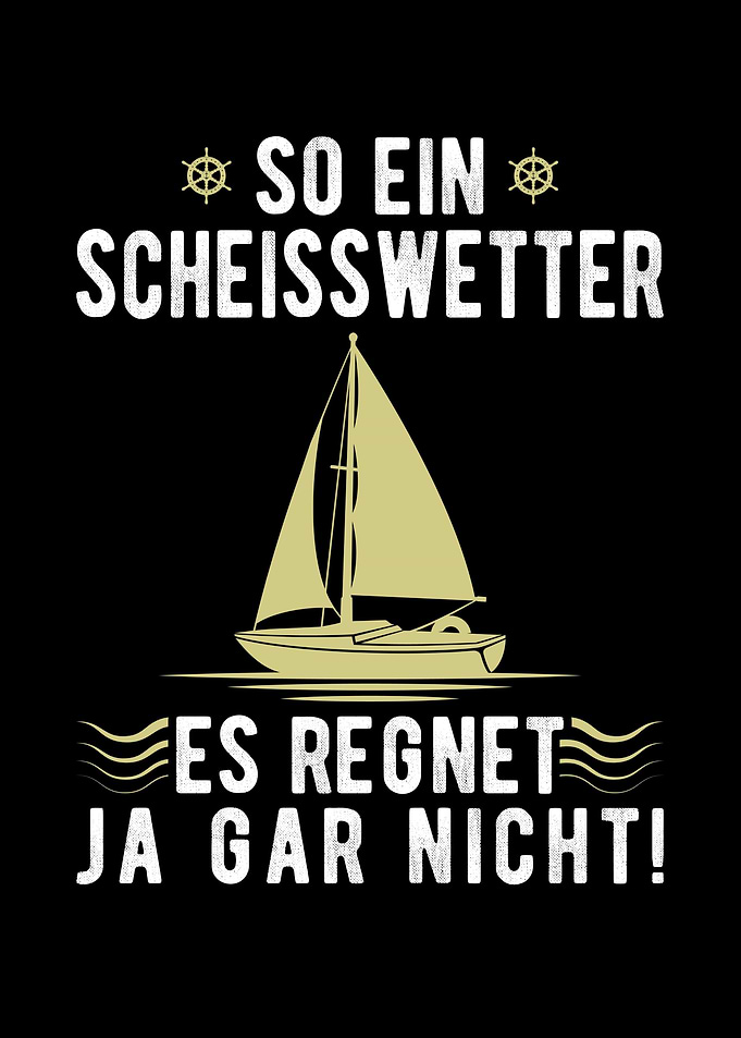 Regen Segeln Boot Segler