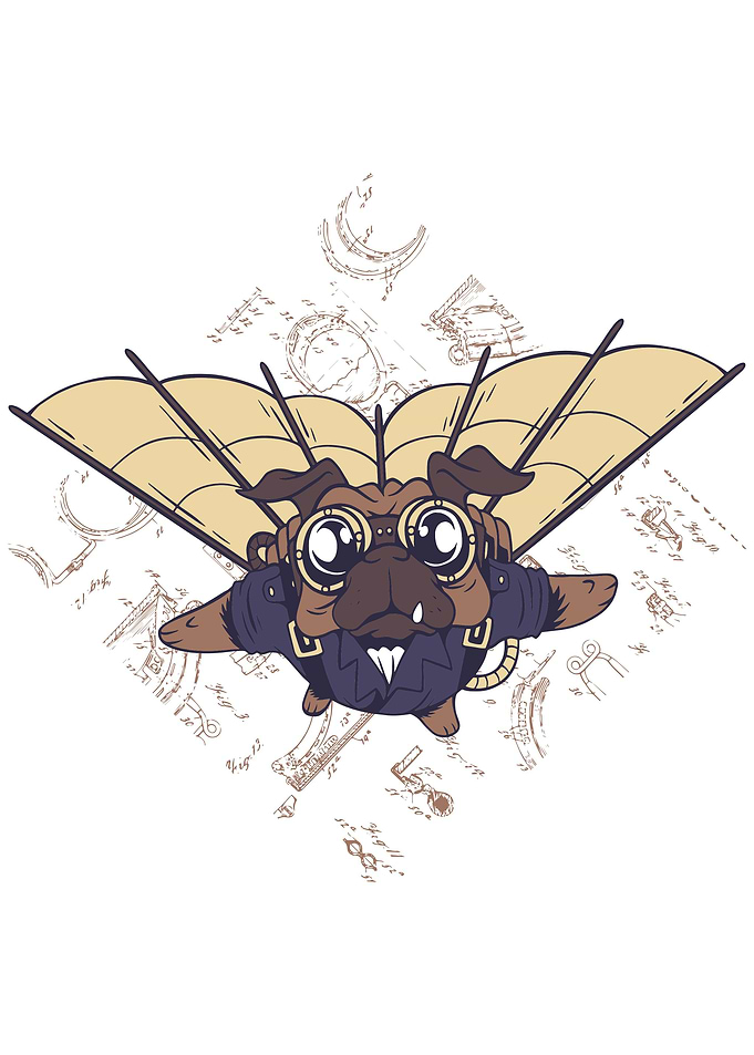 Steampunk Dog PUG