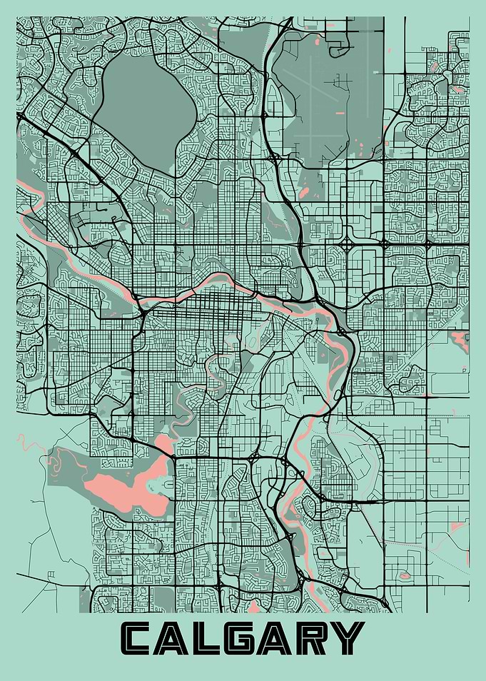 Calgary Peony City Map