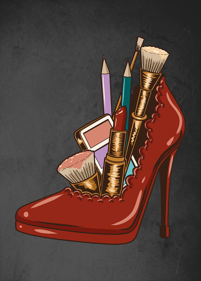 Stiletto with make up