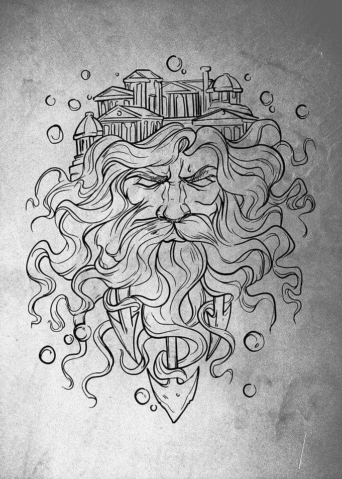 Poseidon god of the sea