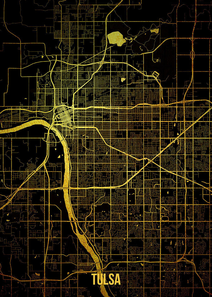 Tulsa gold map