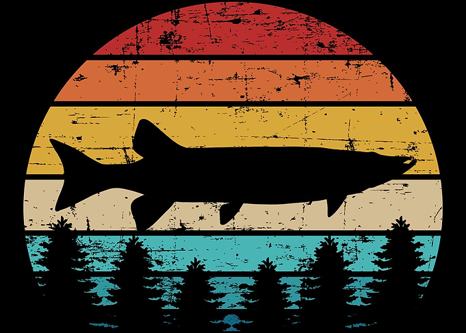 Fishing Muskie vintage ret