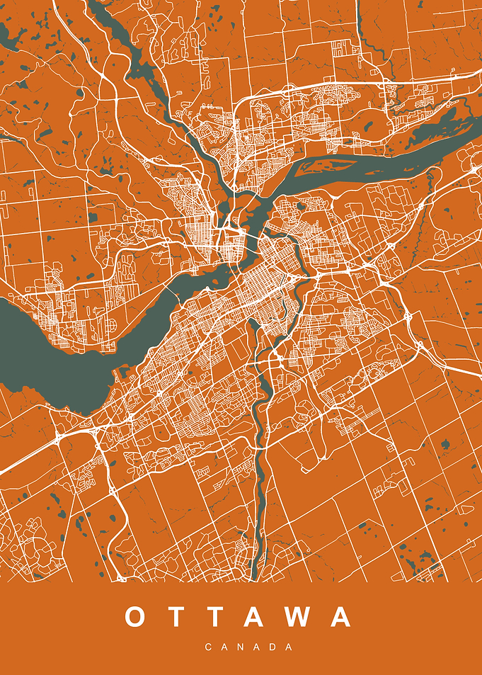 OTTAWA Art Map Canada