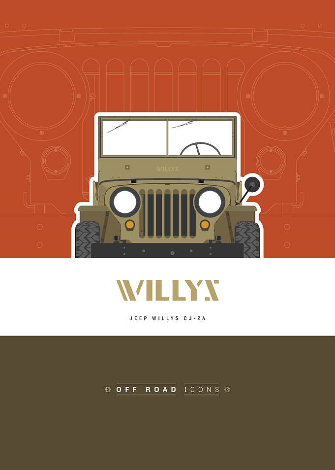 Willys olive green orange