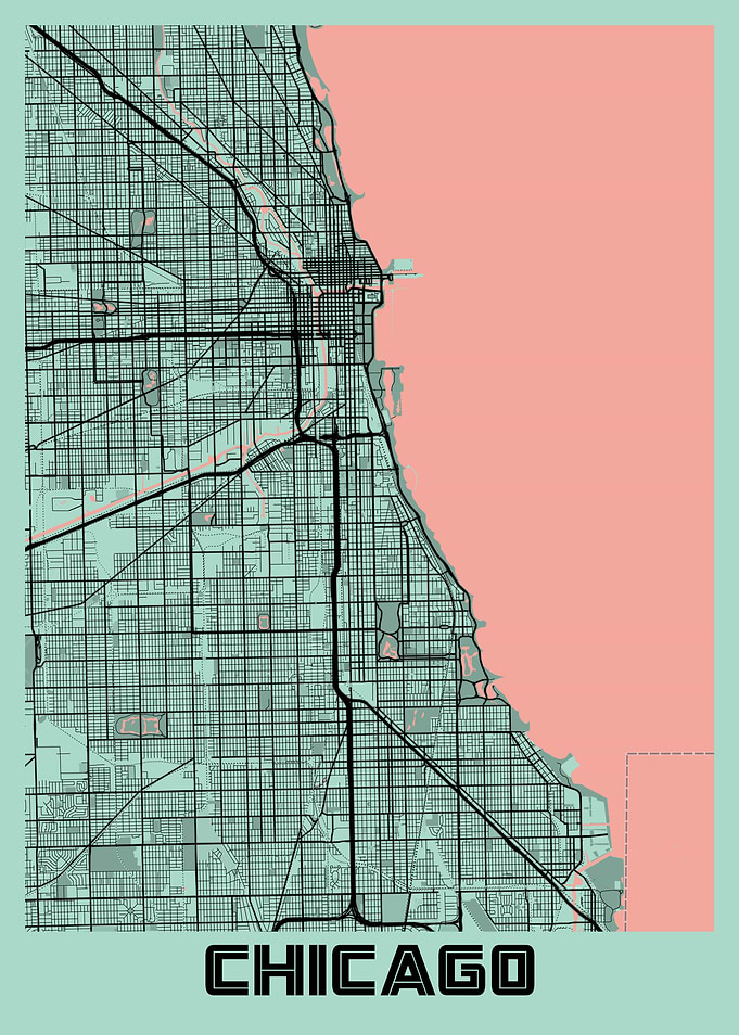 Chicago Peony City Map