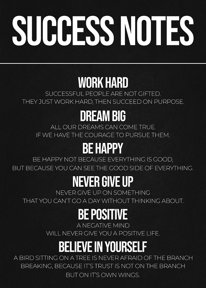 Success Notes