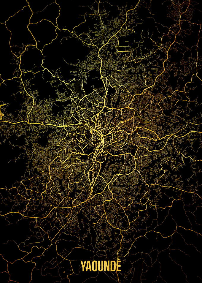 Yaounde gold map