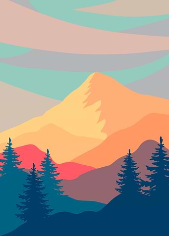 Mountain illustration