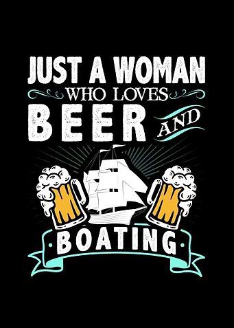 Woman Beer Boating Sailor