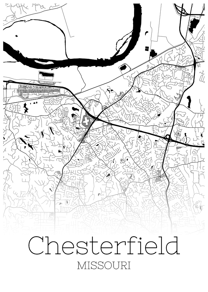 Chesterfield Missouri map