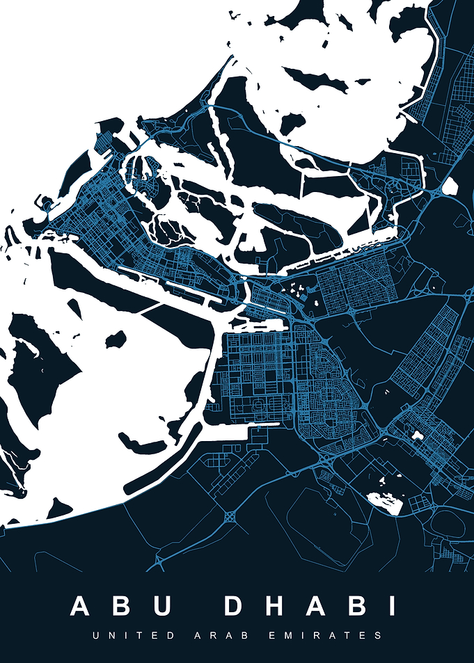 ABU DHABI Art Map UAE