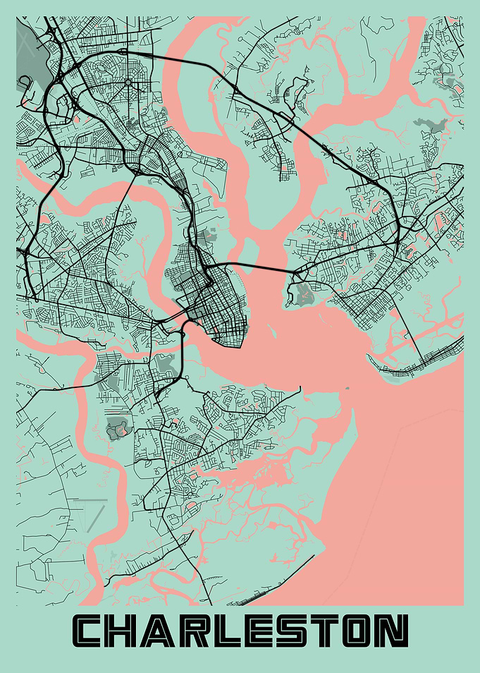 Charleston Peony City Map