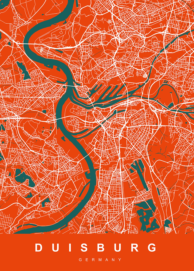DUISBURG Art Map Germany