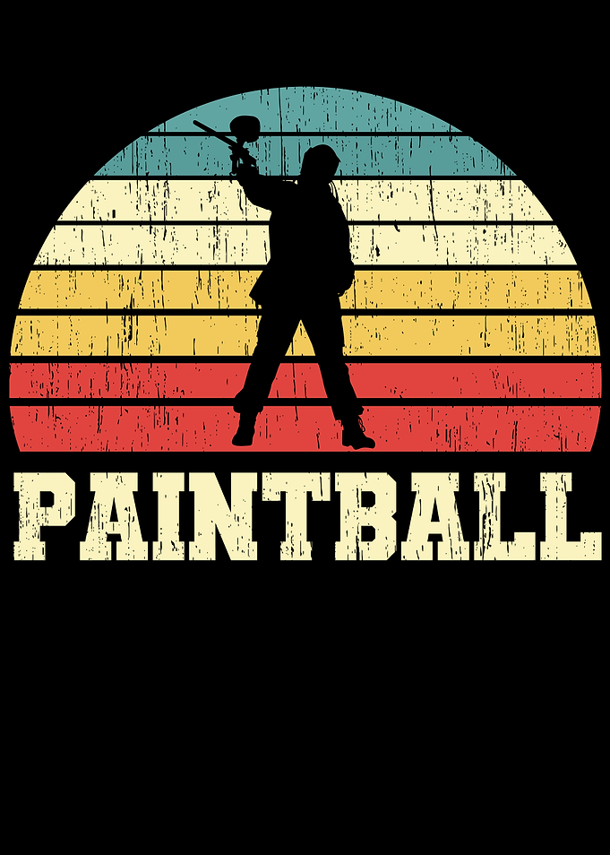 Retro Paintball Player