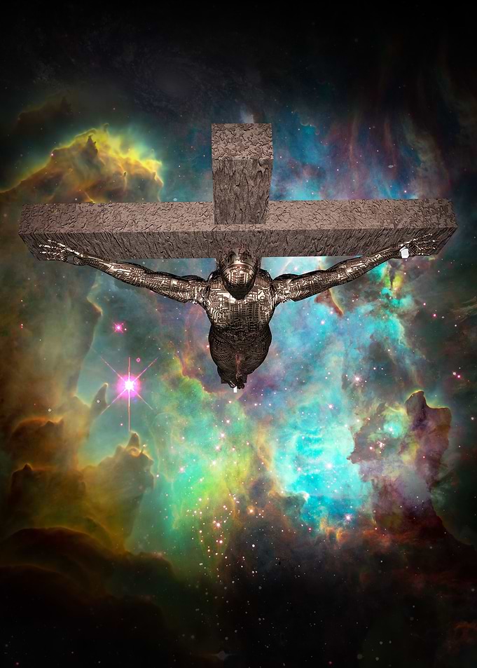 Crucified cyborg