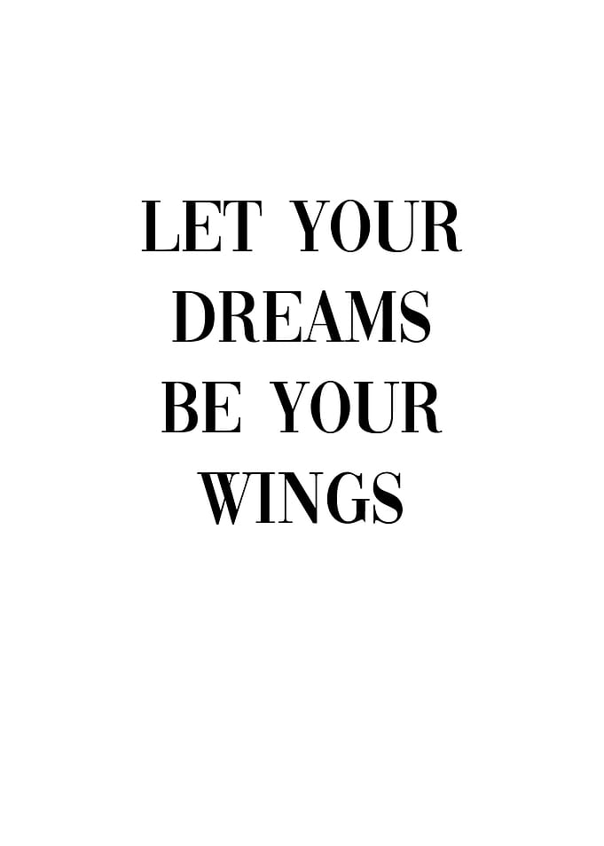 Let Your Dreams Be Wings