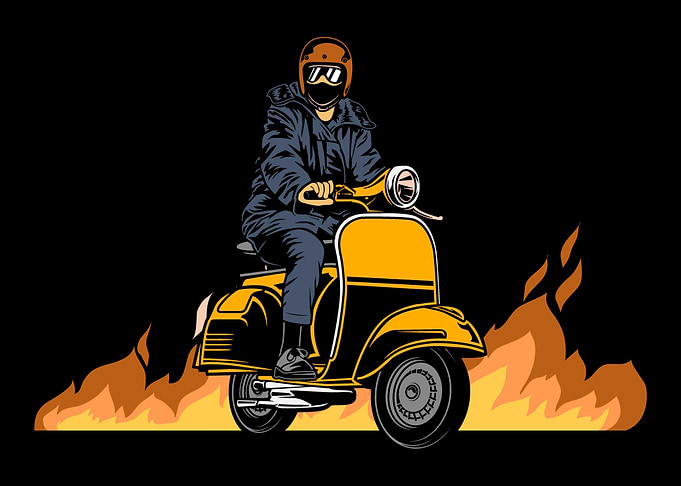 Scooter Bike Scoot Moped