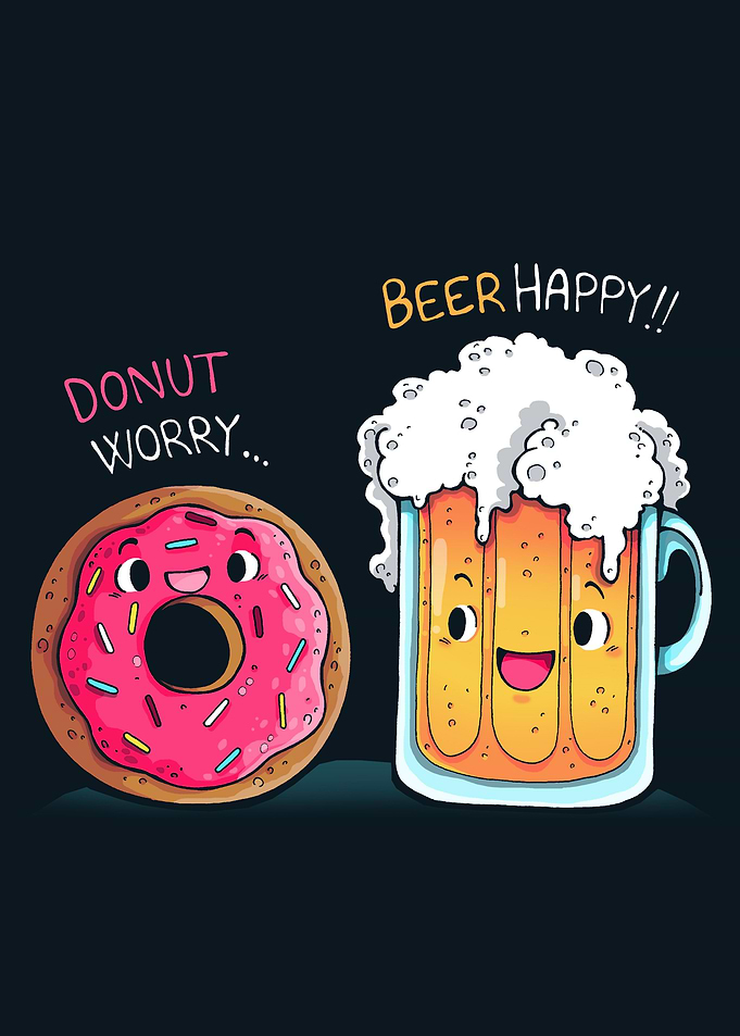 Donut WorryBeer Happy