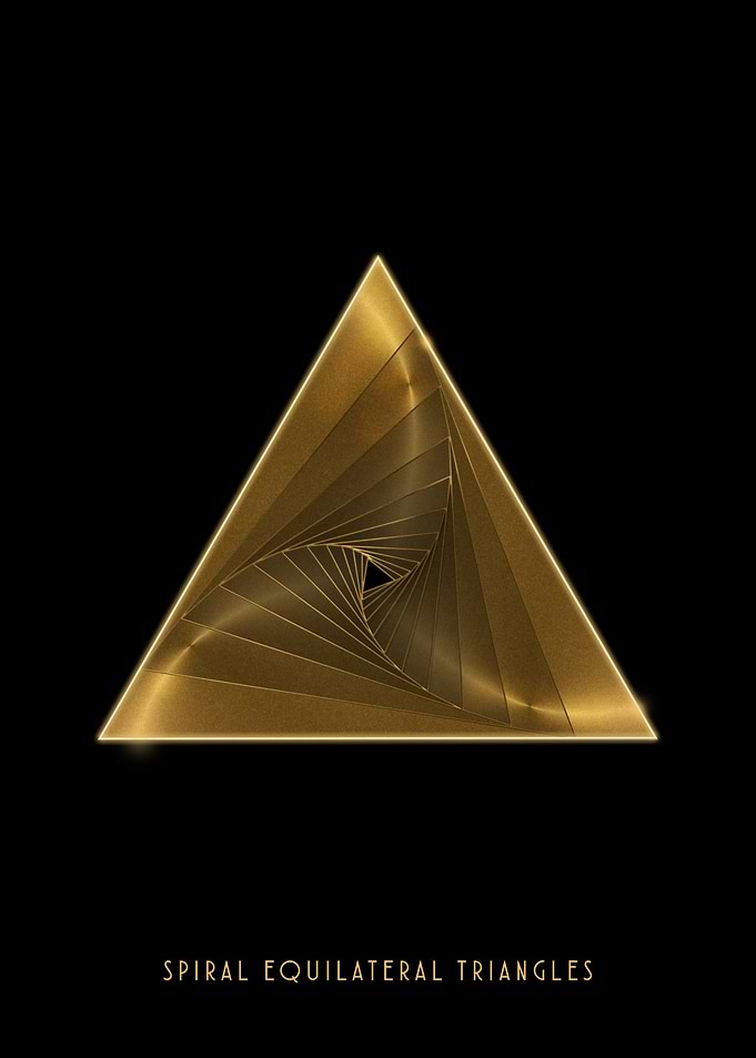 Gold Equilateral Triangles