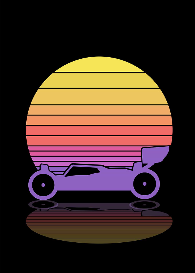 vintage sunset rc car