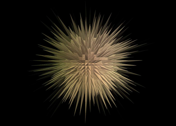 Geometric Starburst Art