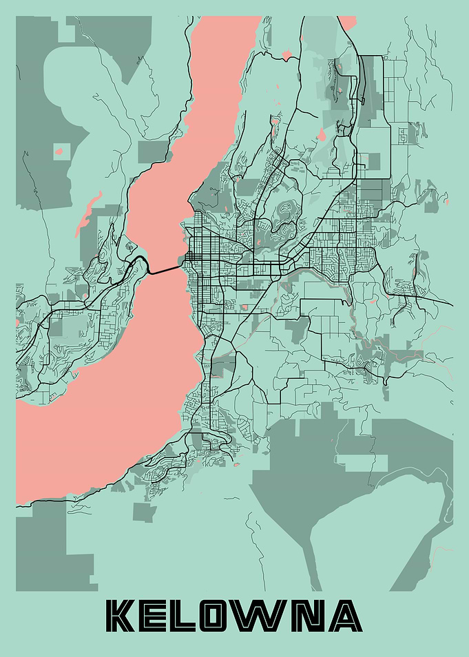 Kelowna Peony City Map