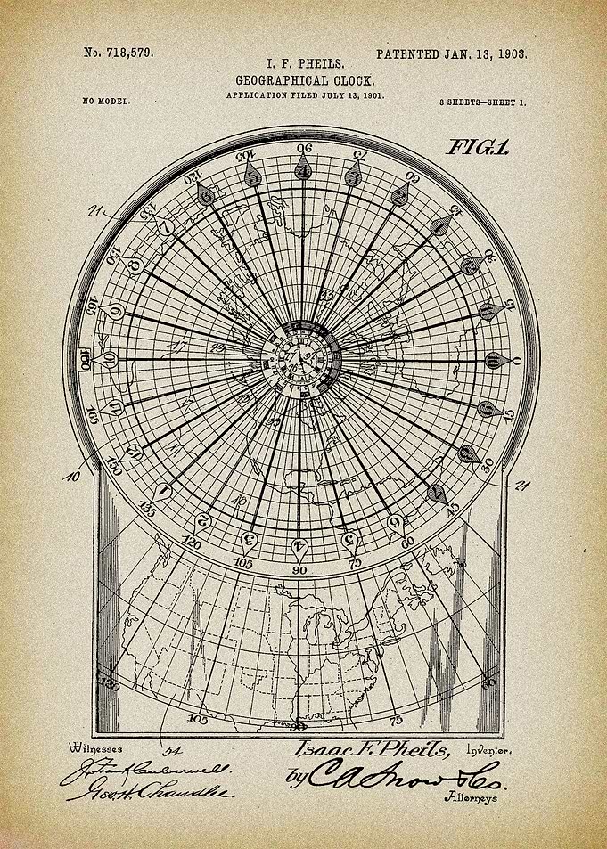 Patent Clock Geographical