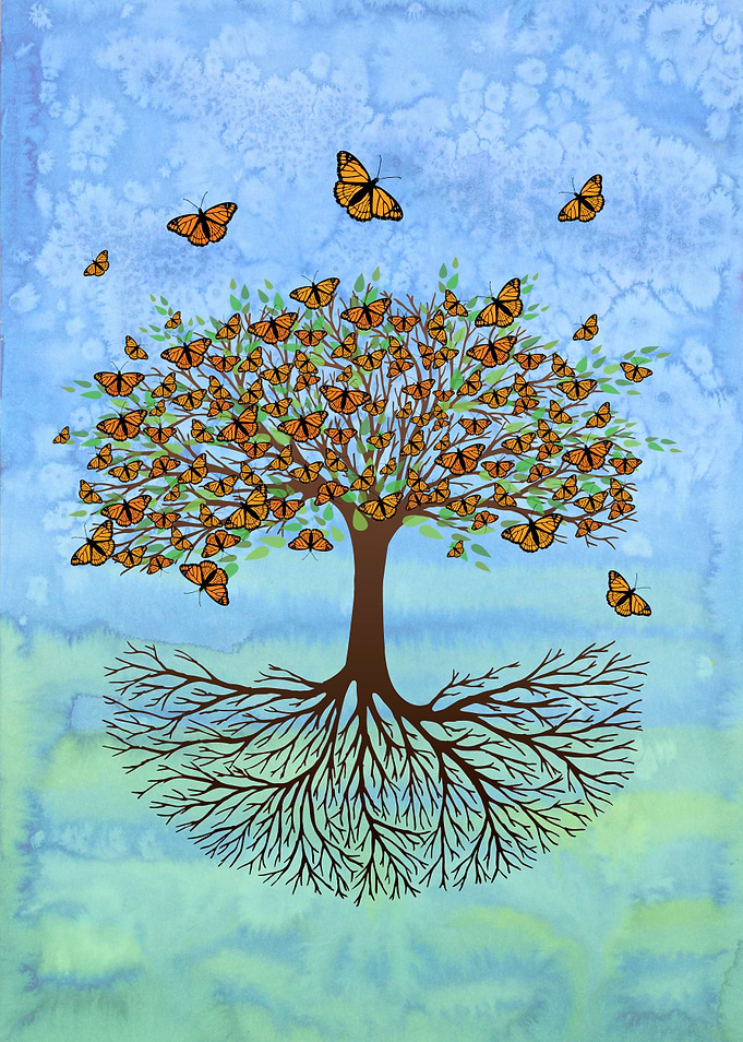 Tree of life with butter