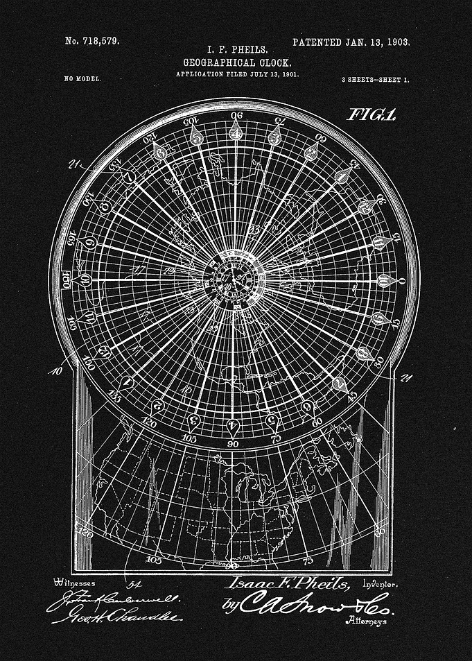 Patent Clock Geographical